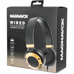 Fone de ouvido Magnavox MBH5131-MO 3.5 mm - Preto/Dourado