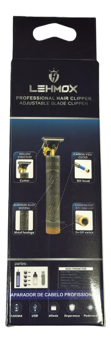 Aparador Cabelo Barba -1548 Profissional 4 Pentes