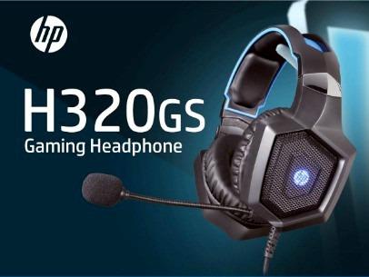 Headset Gaming HP H320GS com USB para PC - Preto/Azul - Imagem 4