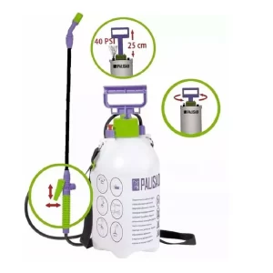 Pulverizador Manual 5 Litros Com Bomba Mangueira e Aspersor Palisad