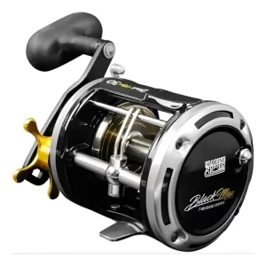 Carretilha Pesca Perfil Alto Black Max 20 Marine Sports
