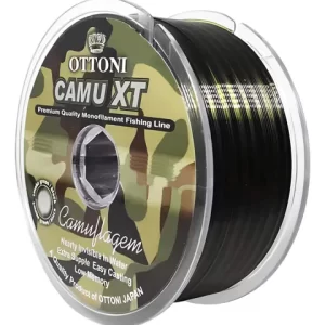 Ottoni Camu Xt Nylon Tanza 0,40 Mm 19,6 Kg 43,1 Lb 100 Mt Cor Camuflada