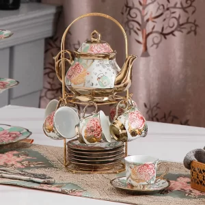 conjunto de 13 peças de xícaras de café erouge