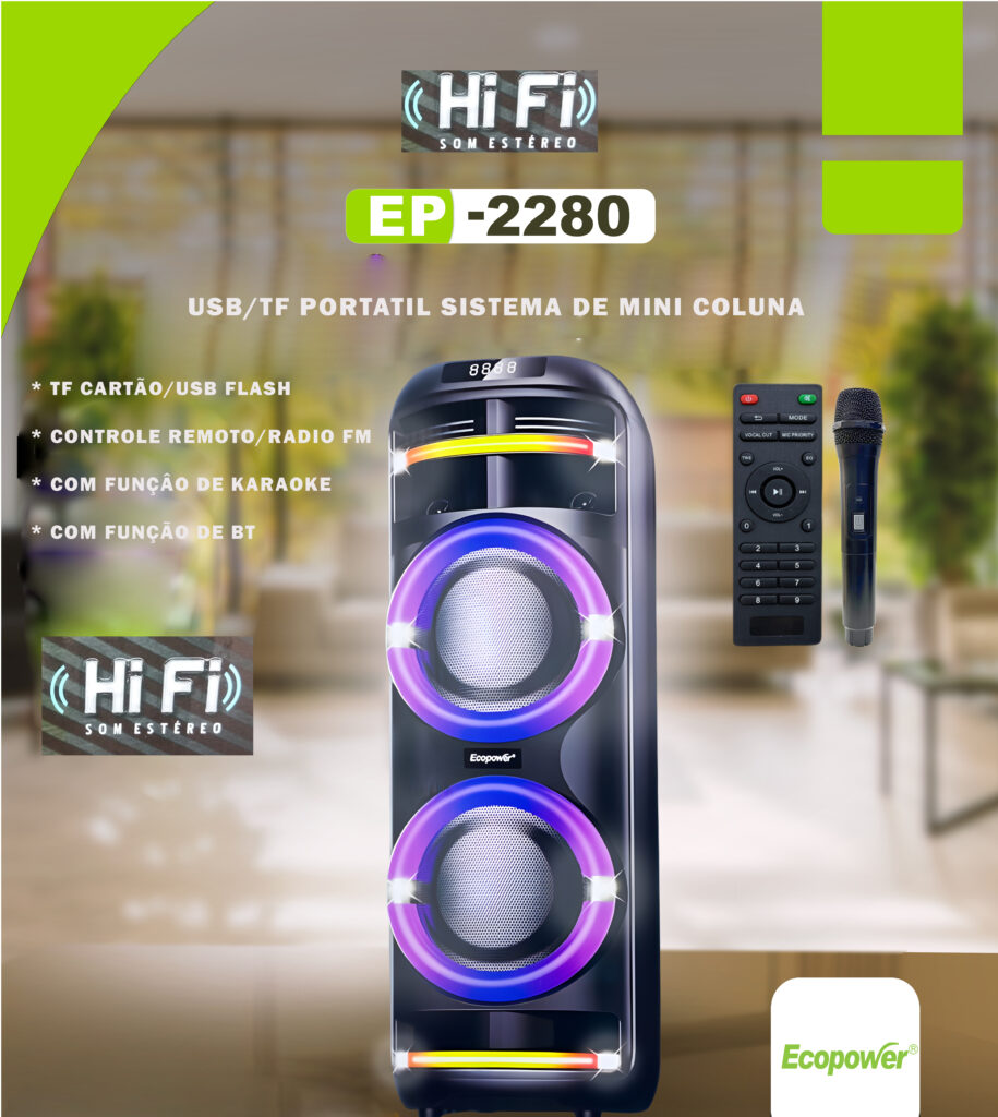 caixa de som ecopower ep 2280