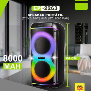 caixa de som portátil ecopower ep 2263