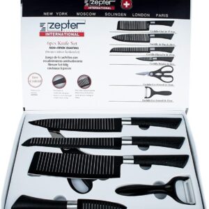 conjunto de facas do chef revestimento antiaderente 6 peças